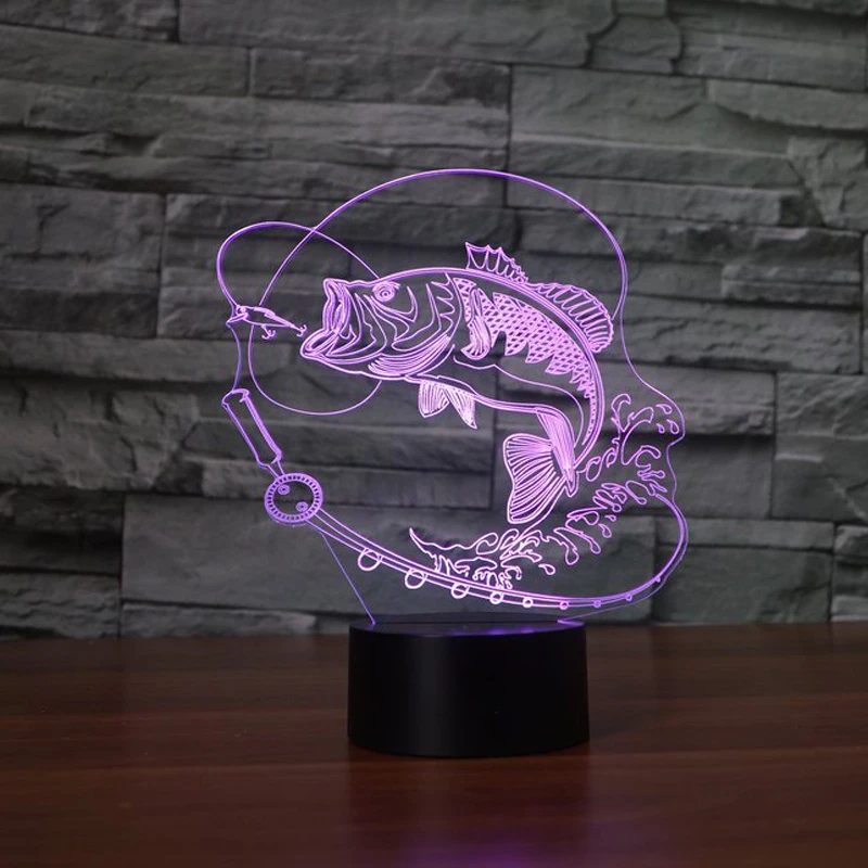 Fish LED 3D Night Light 7 Colors Changeable Touch Switch Animal 3D Visual Table Lamp For Kids Gift Home Decoration
Fish LED 3D Night Light 7 Colors Changeable Touch Switch Animal 3D Visual Table Lamp For Kids Gift Home Decoration