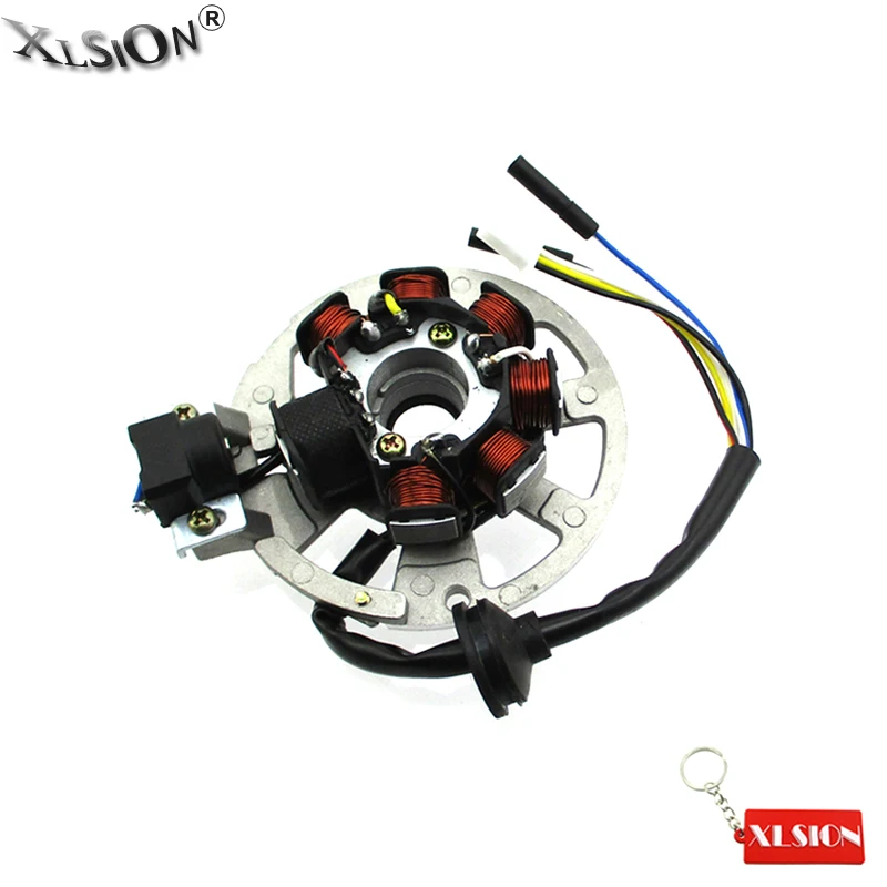 XLSION Aftermarket 7 Coil 5 Wire Магнитный Статор для ATV шифратор Polaris Sportsman Predator 50cc 90cc 2 тактный