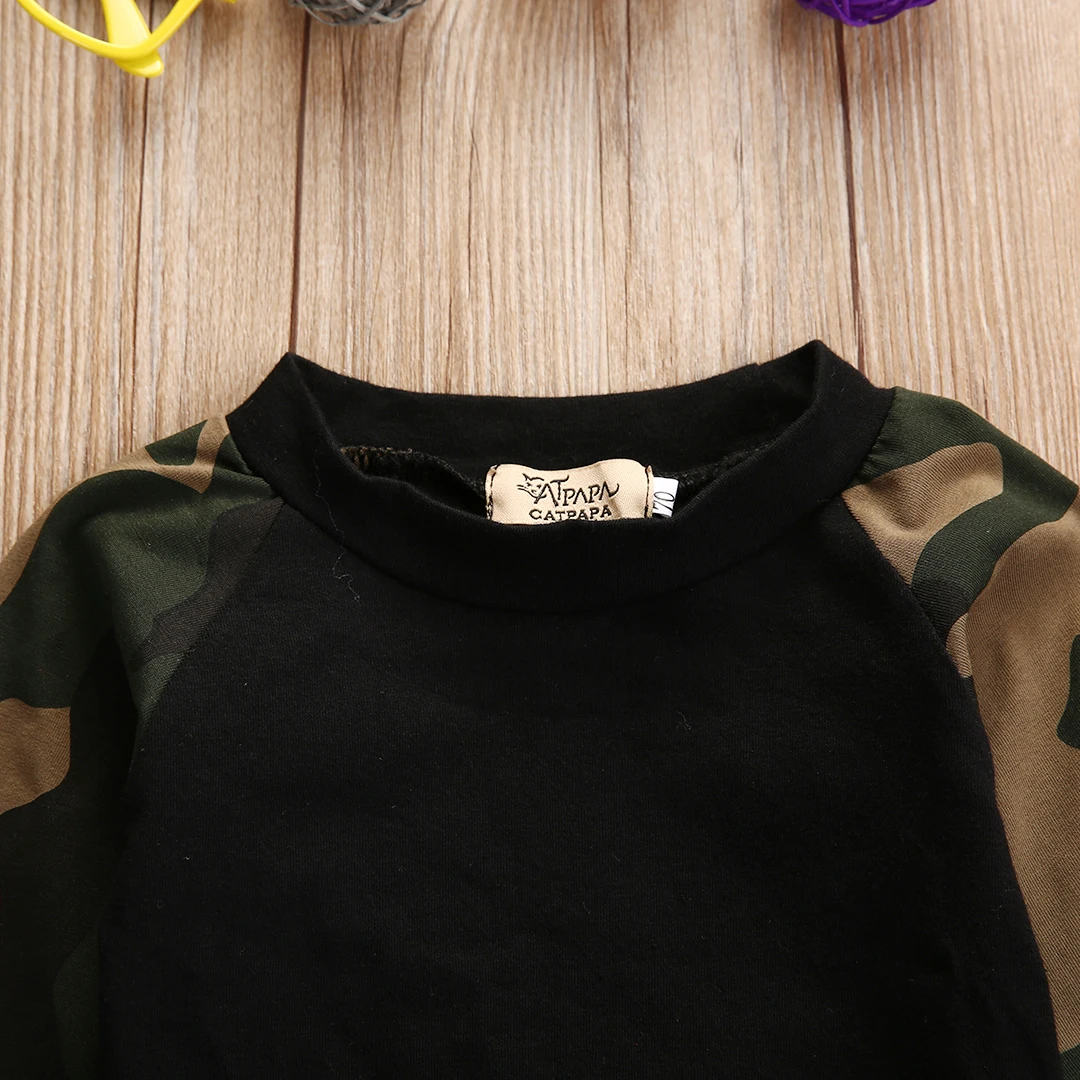 Emmababy Fashion Boys Clothes Cute Camouflage Newborn Baby Boys Kids Cotton T-shirt Top+Long Pants Outfit Clothes Set
Emmababy Fashion Boys Clothes Cute Camouflage Newborn Baby Boys Kids Cotton T-shirt Top+Long Pants Outfit Clothes Set