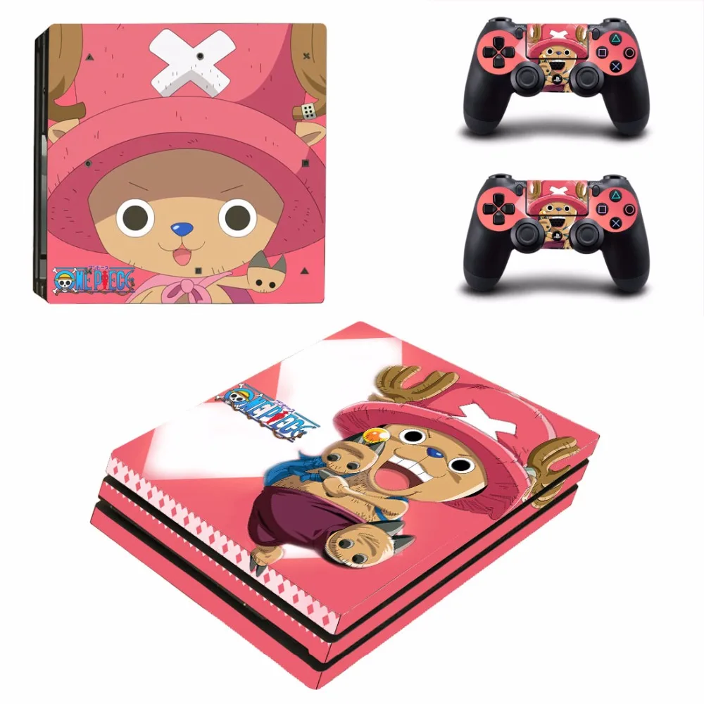 Anime One Piece PS4 Pro Skin Sticker For Sony PlayStation 4 Console and 2 Controllers Skins Stickers Decal Vinyl | Электроника