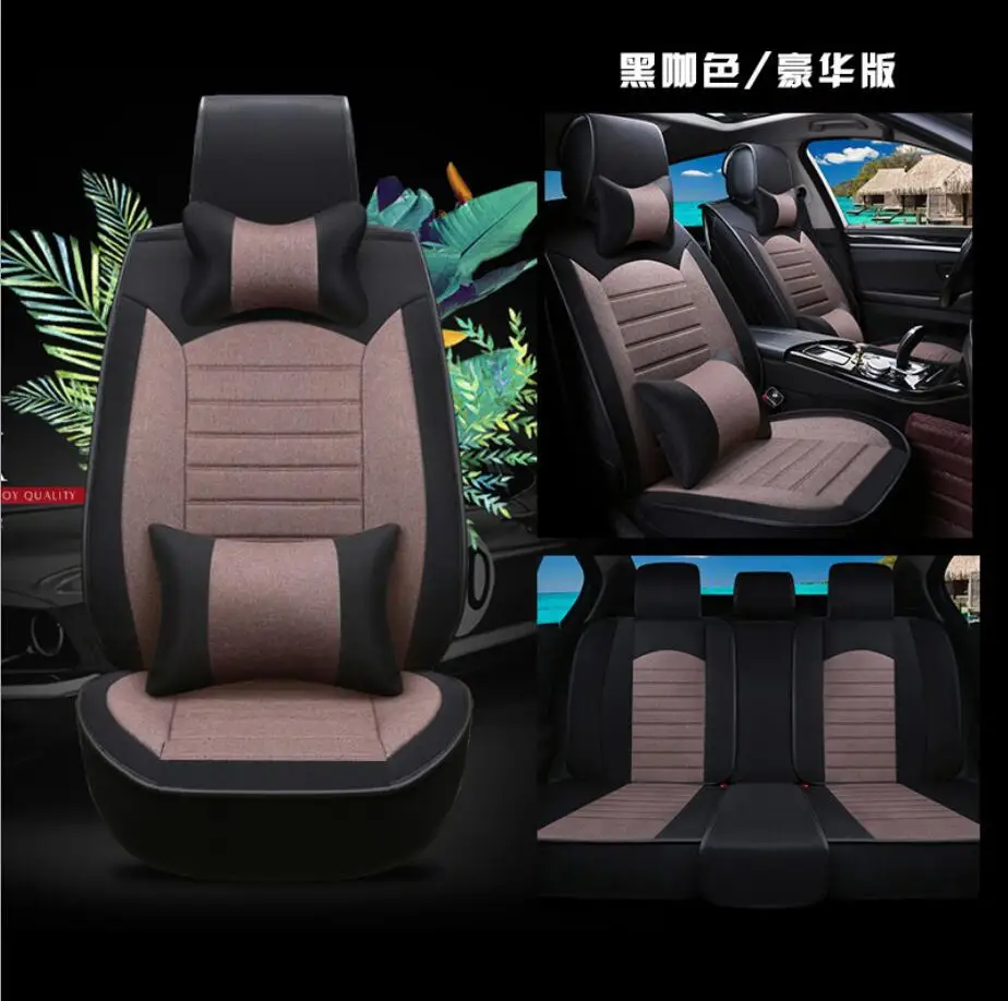 Универсальные чехлы для автомобильных сидений льняные накидки на сиденья Chevrolet