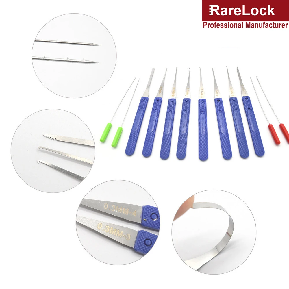 

Transparent Visible Pick Cutaway Practice Padlock Lock With Broken Key Removing Hooks Kit Extractor Set Locksmith Tool