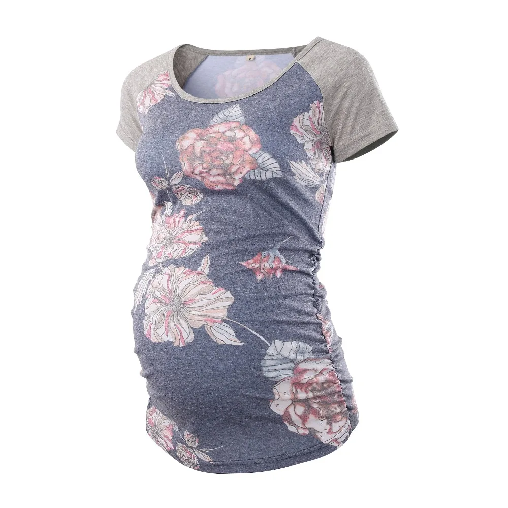 Maternity Baseball Crew Neck Tops Flattering Side Ruching Pregnancy T-Shirt Maternity Clothes Summer Tunic Tops Women Tees
Maternity Baseball Crew Neck Tops Flattering Side Ruching Pregnancy T-Shirt Maternity Clothes Summer Tunic Tops Women Tees