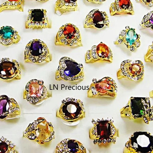 10Pcs Fashion Gold Rhinestone Cubic Zirconia Rings For Women Fashion Jewelry Wholesale Jewelry Ring Bulks Lots LB078 
10Pcs Fashion Gold Rhinestone Cubic Zirconia Rings For Women Fashion Jewelry Wholesale Jewelry Ring Bulks Lots LB078