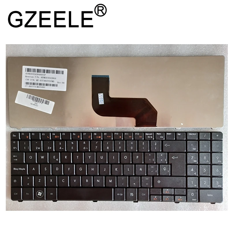 Новинка клавиатура GZEELE для Packard Bell EasyNote TJ61 TJ62 TJ65 TJ66 TJ64 TJ67 TJ71 испанская SP TECLADO черная