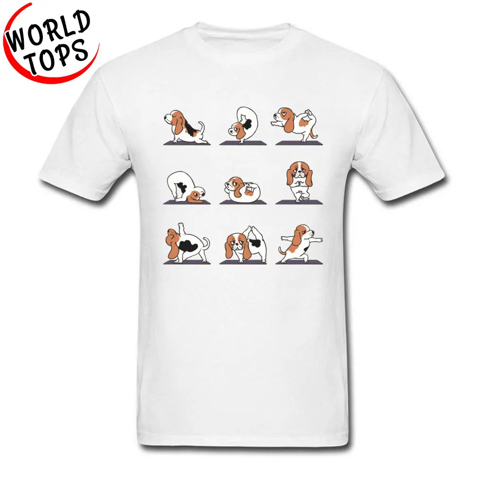 Модная забавная новая мужская футболка BASSET HOUND Dog Balancing Act хлопковые футболки для