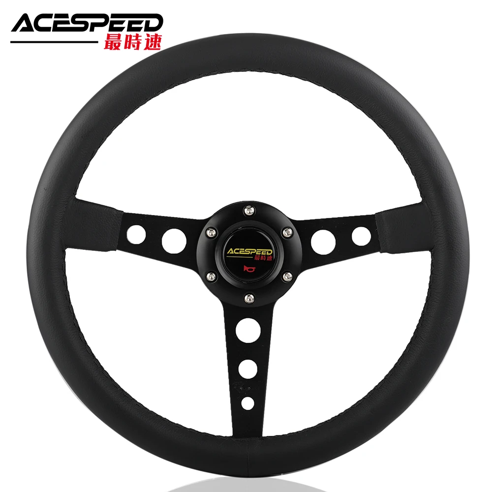 High quality 14Inch Steering wheel 350mm Flat Genuine Leather Black Drift racing steering wheel With horn button
High quality 14Inch Steering wheel 350mm Flat Genuine Leather Black Drift racing steering wheel With horn button