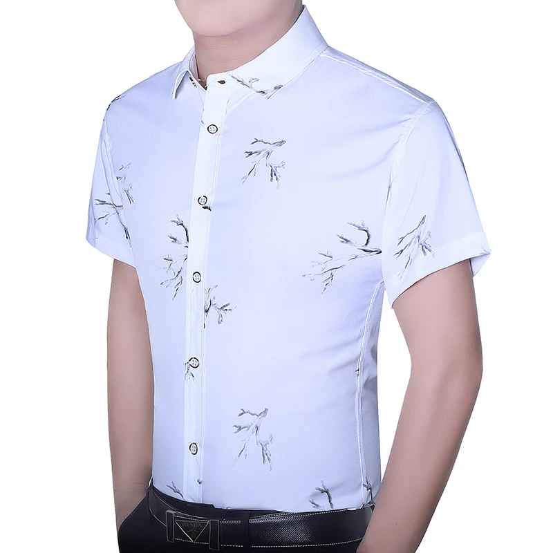 Summer white Men Flower Shirt Short Sleeve large size S-7XL mens shirts Fashion Casual Shirt Men
Summer white Men Flower Shirt Short Sleeve large size S-7XL mens shirts Fashion Casual Shirt Men