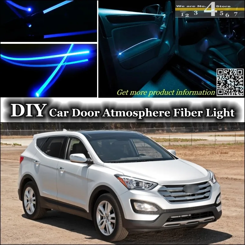 For Hyundai Santa Fe interior Ambient Light Tuning Atmosphere Fiber Optic Band Lights Inside Door Panel illumination Tuning
For Hyundai Santa Fe interior Ambient Light Tuning Atmosphere Fiber Optic Band Lights Inside Door Panel illumination Tuning