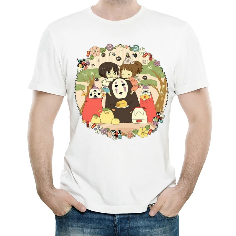 Spirited Away T Shirt White Color Mens Fashion Short Sleeve Miyazaki Hayao Anime Tops Tees Spring Cute Style Clothes
Spirited Away T Shirt White Color Mens Fashion Short Sleeve Miyazaki Hayao Anime Tops Tees Spring Cute Style Clothes