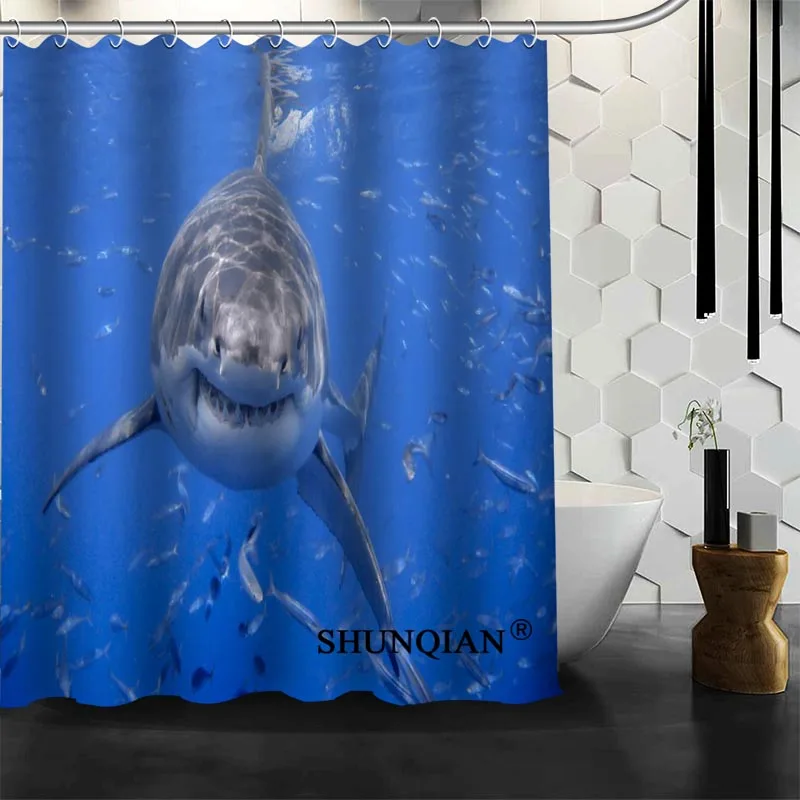 Душевая занавеска Shunqian Shark с 3D принтом, 12 крючков для ванной комнаты, Высококачественная занавеска для ванной из полиэстера
Душевая занавеска Shunqian Shark с 3D принтом, 12 крючков для ванной комнаты, Высококачественная занавеска для ванной из полиэстера