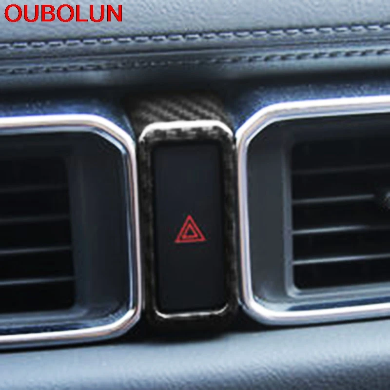 OUBOLUN ABS хромированное углеродное волокно для Mazda CX 5 CX5 2017 2018 автомобильная
