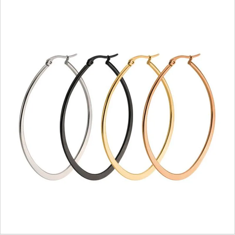 Shi22 316 L Stainless Steel 30mm 60mm Ellipse Shape Hoop Earrings Vacuum Plating No Easy Fade Allergy Free Many Size Color
Shi22 316 L Stainless Steel 30mm 60mm Ellipse Shape Hoop Earrings Vacuum Plating No Easy Fade Allergy Free Many Size Color