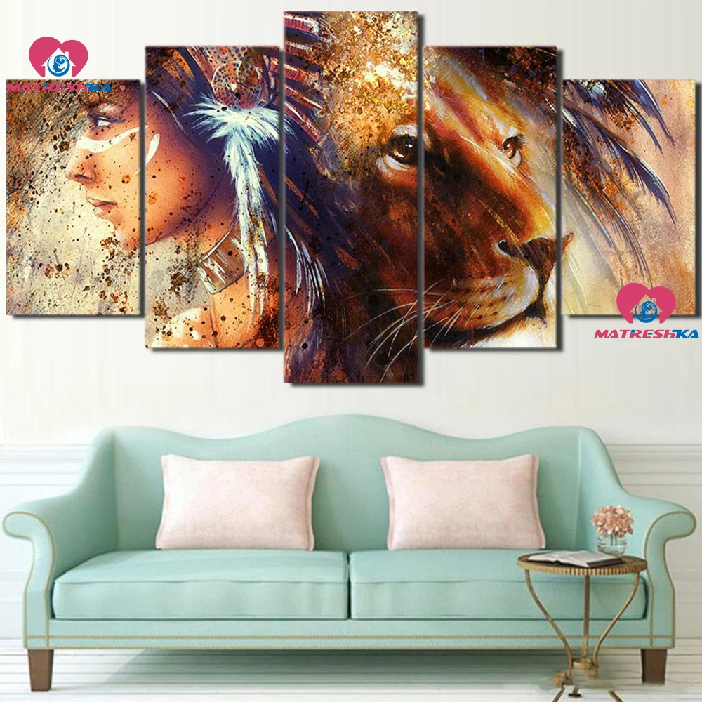 DIY Multi-painting 5d Diamond painting full drill Lion and beauty pattern Diamond mosaic sale beadwork home decoration
DIY Multi-painting 5d Diamond painting full drill Lion and beauty pattern Diamond mosaic sale beadwork home decoration