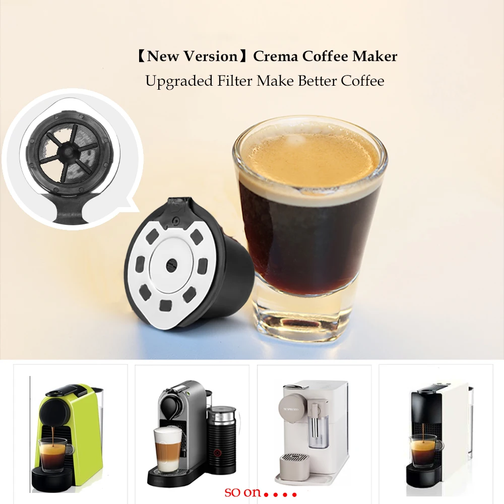 ICafilasUpgraded Version 1/3/4pcs Refillable Coffee Capsule For Nespresso Coffee Machine Refillable Capsule Reusable Filter
ICafilasUpgraded Version 1/3/4pcs Refillable Coffee Capsule For Nespresso Coffee Machine Refillable Capsule Reusable Filter