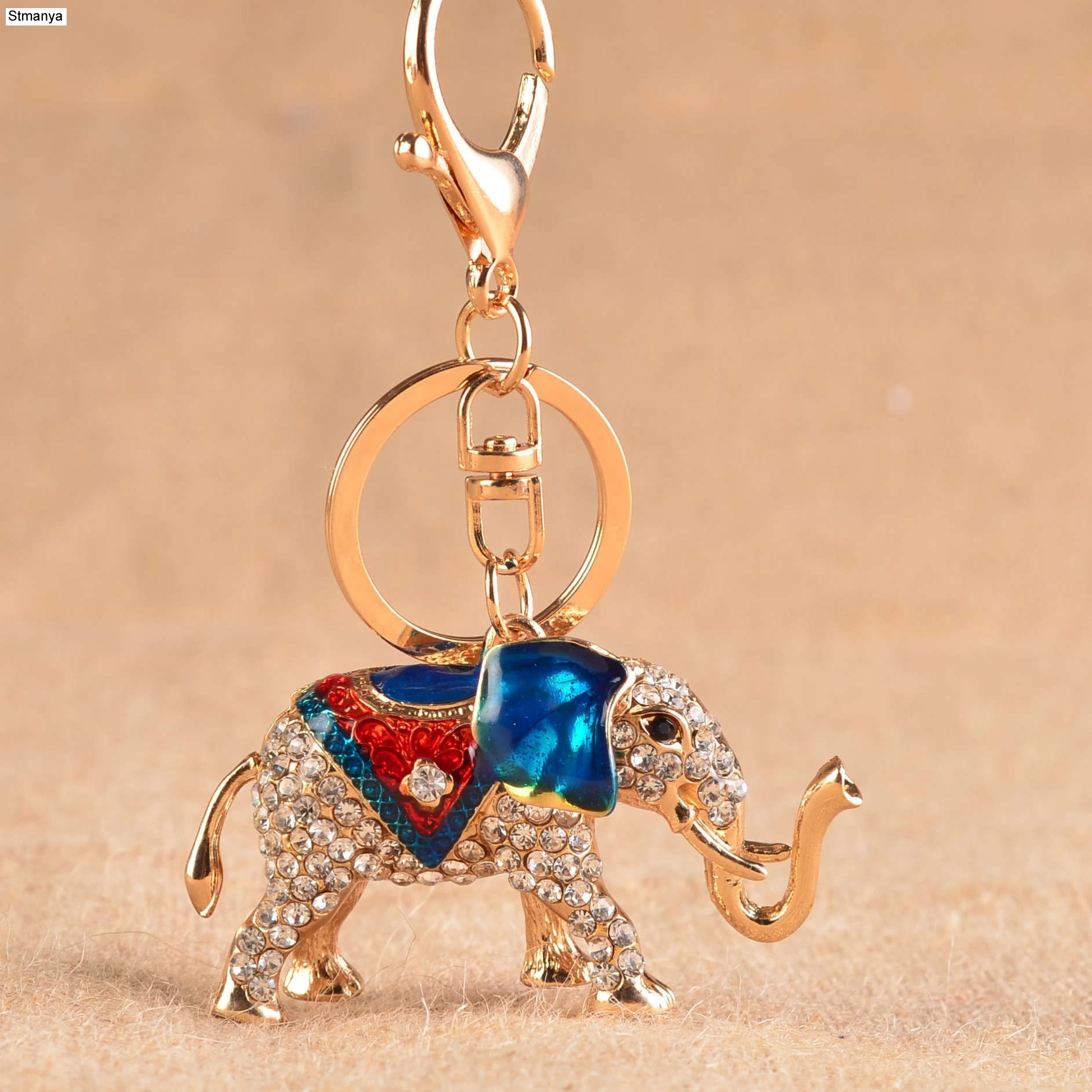 New Elephant Rhinestone Crystal Keyring Keychains For Car HandBag Pendant Purse Bag Buckle Key Holder For Birthday gift 17400
New Elephant Rhinestone Crystal Keyring Keychains For Car HandBag Pendant Purse Bag Buckle Key Holder For Birthday gift 17400