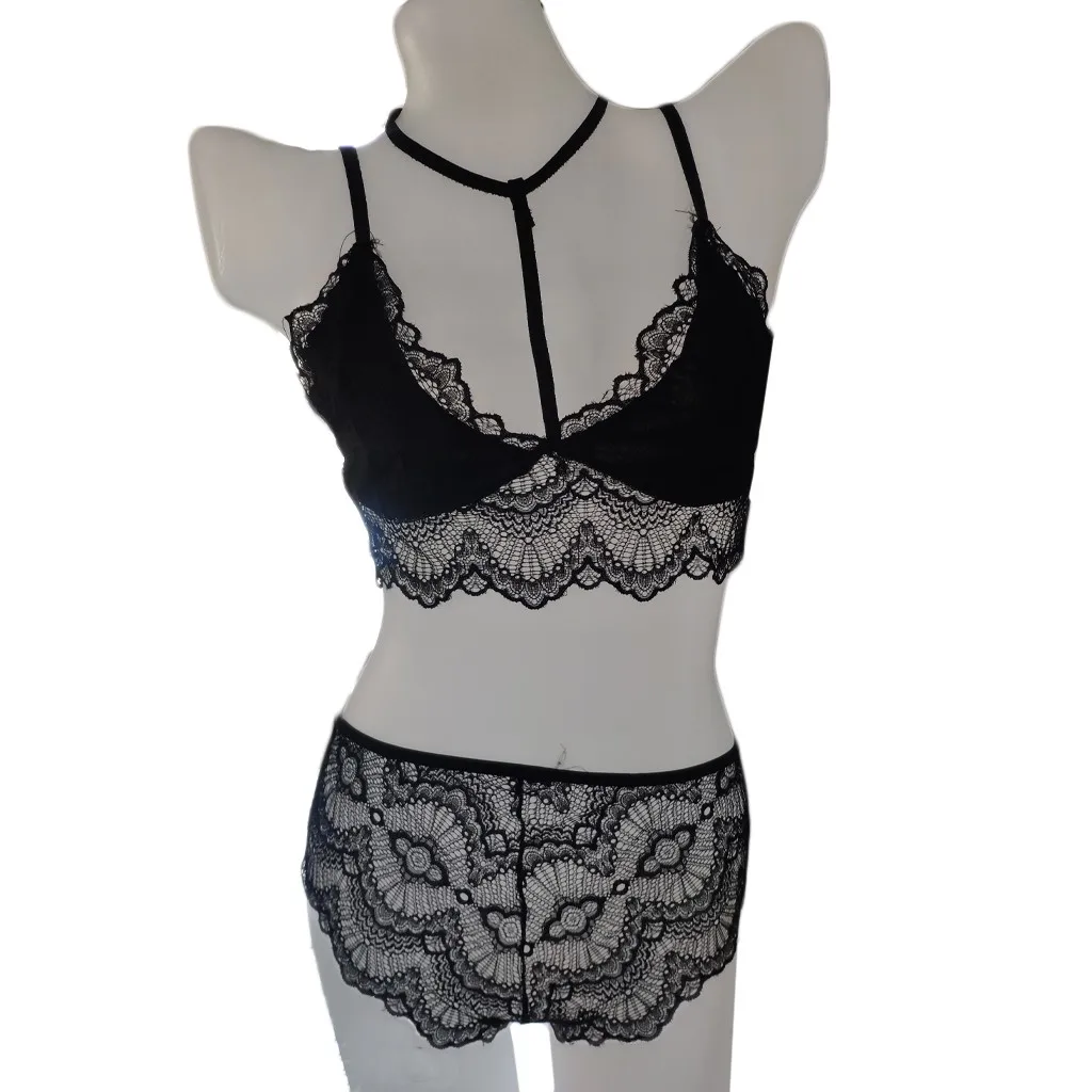Sexy Lady Floral Lace Black Lingerie Bra Erotic Underwear Adjusted-straps Push Up Bra Set Back Closure Wire Free Lingerie Femme
Sexy Lady Floral Lace Black Lingerie Bra Erotic Underwear Adjusted-straps Push Up Bra Set Back Closure Wire Free Lingerie Femme