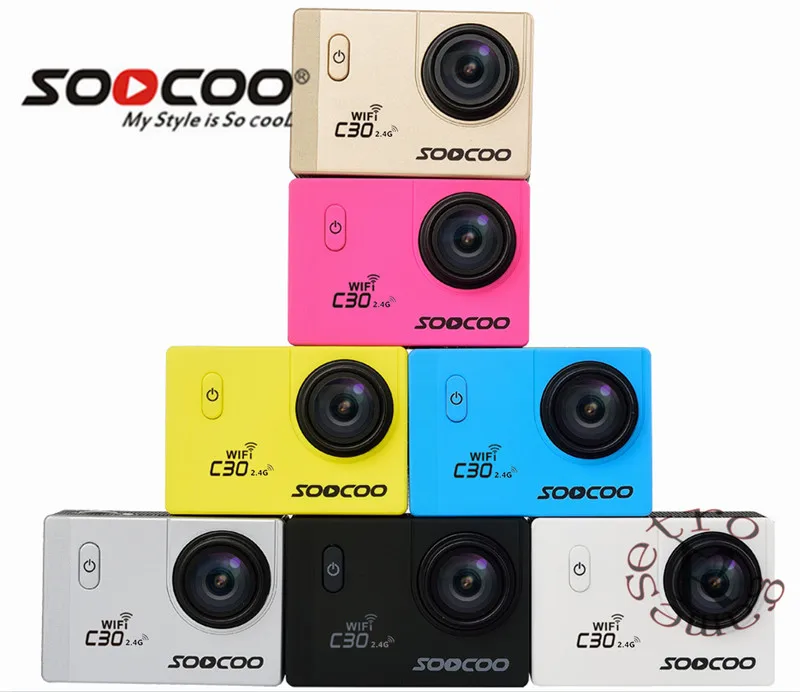 

Оригинальная Экшн-камера SOOCOO C30 / C30R 20 МП 4K Wifi Ultra HD 1080P/60FPS Go, Водонепроницаемая мини-камера для велосипеда, внешняя фотокамера