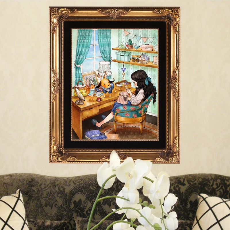 Cartoon Girl Sewing Clothes Child Embroidery Crafts Needlework 16ct 14CT Unprinted Cross Stitch Kits DIY Quality Handmade Decor
Cartoon Girl Sewing Clothes Child Embroidery Crafts Needlework 16ct 14CT Unprinted Cross Stitch Kits DIY Quality Handmade Decor