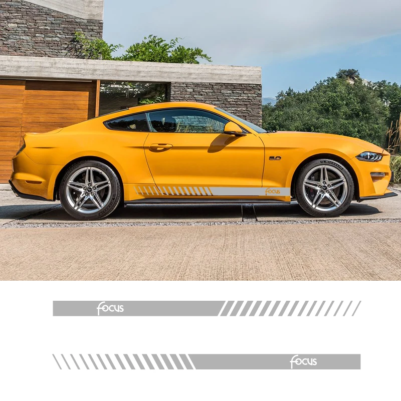 2 PCS Vinyl Car Styling Side Stripes Skirt Sticker Vehicle Auto Decals Stripe Wraps Body Graphics For Ford Focus
2 PCS Vinyl Car Styling Side Stripes Skirt Sticker Vehicle Auto Decals Stripe Wraps Body Graphics For Ford Focus