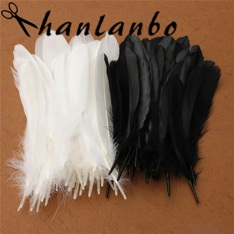 50pcs/lot Natural Large Black White Goose Feather 15-25cm For Craft Hats Embellishments Floral Arrangement Material Accessories
50pcs/lot Natural Large Black White Goose Feather 15-25cm For Craft Hats Embellishments Floral Arrangement Material Accessories