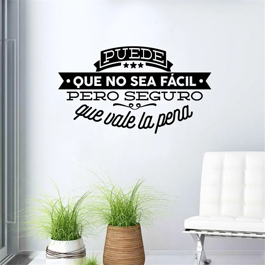 Decorative Viny Wall Stickers Spanish Famous Quote Inspiring Phrase Wall Decals Sticker Home Decor for Living Room Decoration
Decorative Viny Wall Stickers Spanish Famous Quote Inspiring Phrase Wall Decals Sticker Home Decor for Living Room Decoration