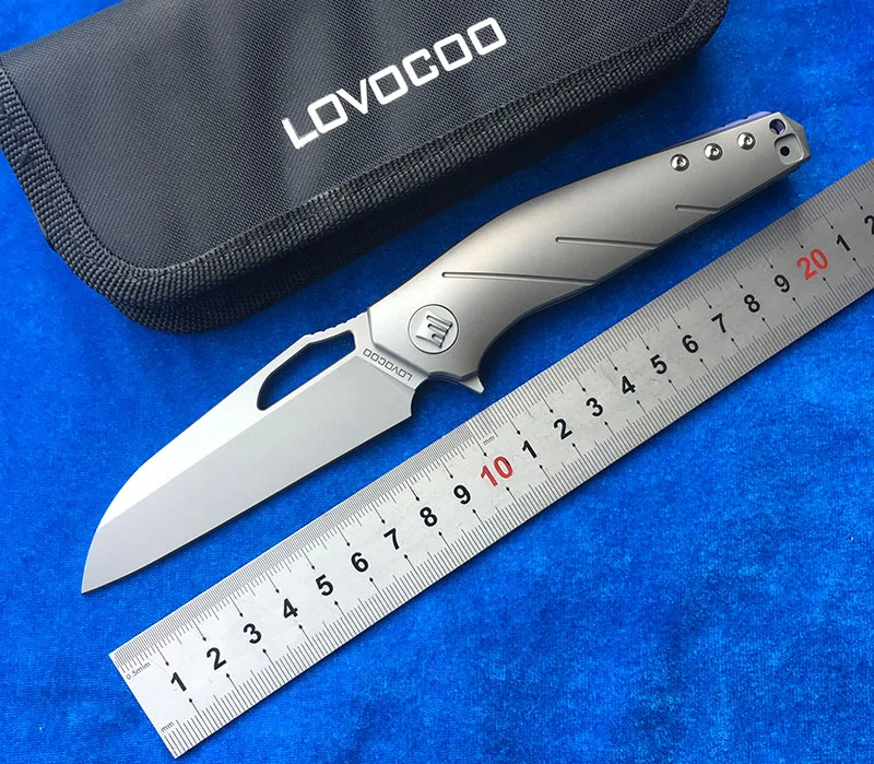 LEMIFSH Apologist S35VN blade Titanium handle Flipper Folding knife hunting outdoor camping survival fruit Knives EDC tools Gift
LEMIFSH Apologist S35VN blade Titanium handle Flipper Folding knife hunting outdoor camping survival fruit Knives EDC tools Gift