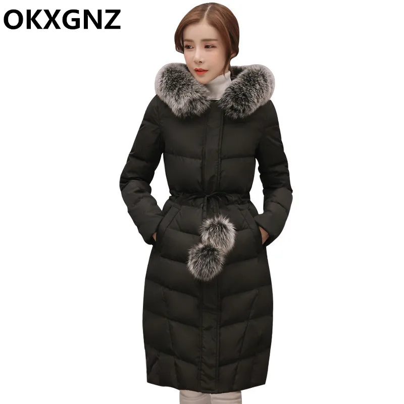 2019 Winter New Woman Down Jacket Padded Cotton Long Casual Female Parkas Hooded Wadded Coat Big Fur Collar Jackets Overcoat M75
2019 Winter New Woman Down Jacket Padded Cotton Long Casual Female Parkas Hooded Wadded Coat Big Fur Collar Jackets Overcoat M75