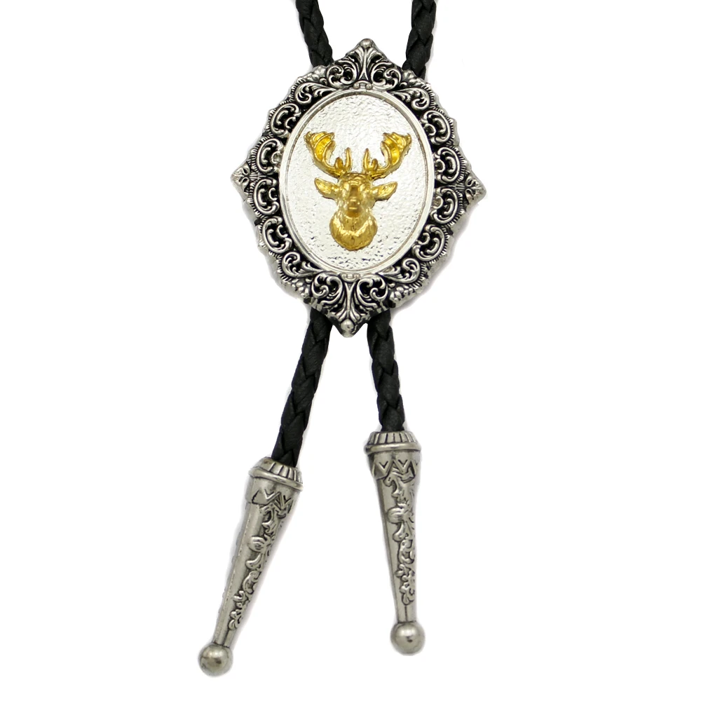 Fab Southwest Gold Whitetail Deer Head Stag Elk Buck Hunt Leather Bolo Tie Men Gift Necklace Necktie Jewelry Necklace
Fab Southwest Gold Whitetail Deer Head Stag Elk Buck Hunt Leather Bolo Tie Men Gift Necklace Necktie Jewelry Necklace