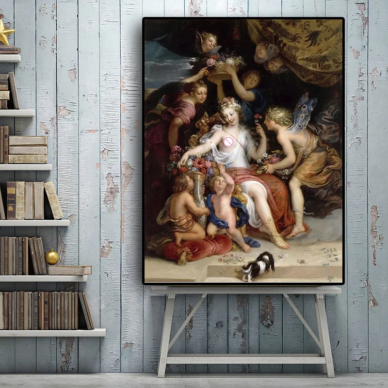 Zephyr and Flora Portrait Oil Painting on Canvas Angle Posters and Prints Scandinavian Nordic Art Wall Picture for Living Room
Zephyr and Flora Portrait Oil Painting on Canvas Angle Posters and Prints Scandinavian Nordic Art Wall Picture for Living Room