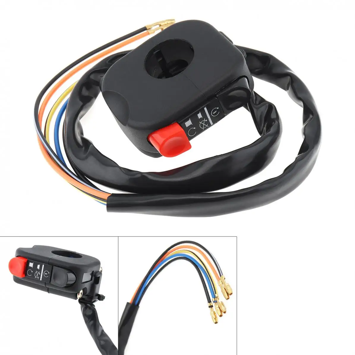 12V 7/8'' 22MM Universal Durable Motorcycle Handle LED Headlights Double Flash Switch
12V 7/8'' 22MM Universal Durable Motorcycle Handle LED Headlights Double Flash Switch