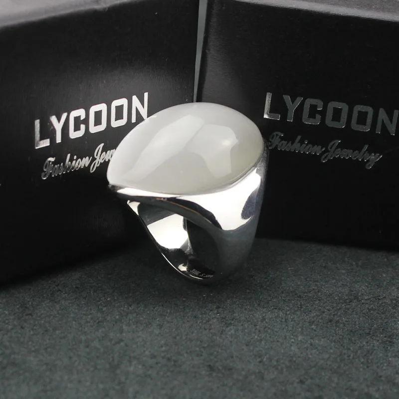 LYCOON newest arrival luxury opal ring 316L stainless steel Channel setting white opal stone for women party rings LYD0188
LYCOON newest arrival luxury opal ring 316L stainless steel Channel setting white opal stone for women party rings LYD0188
