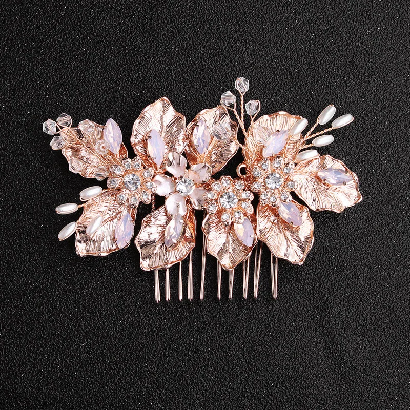 Floralbride Handmade Rhinestones Crystal Pearls Flower Wedding Hair Comb Bridal Headpieces Hair Accessories Women Jewelry
Floralbride Handmade Rhinestones Crystal Pearls Flower Wedding Hair Comb Bridal Headpieces Hair Accessories Women Jewelry