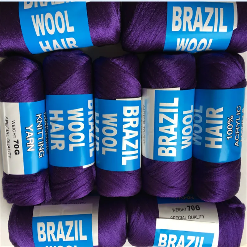 Free shipping Wholesale New Brazilian Wool Hair African hair yarn for braiding 27balls/ lot can order Mix colors in a pack
Free shipping Wholesale New Brazilian Wool Hair African hair yarn for braiding 27balls/ lot can order Mix colors in a pack