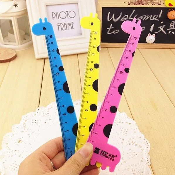 1pcs/lot Cute Cartoon Giraffe Alpaca Elephant design Plastic Straight ruler For Student School Stationery
1pcs/lot Cute Cartoon Giraffe Alpaca Elephant design Plastic Straight ruler For Student School Stationery