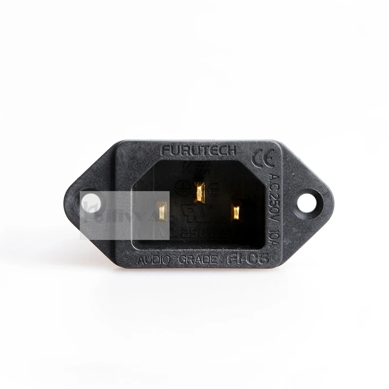 Furutech 250V 15A FI-06 (G) IEC Socket 3-pin Welded Edition copper Gold-plated For HIFI Audio Amplifier AC socket Connector |