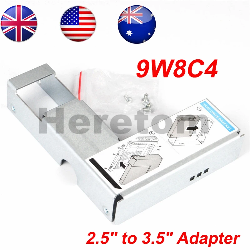 Адаптер лотка для HDD SATA/SAS Caddy 9W8C4 Y004G от 2,5 до 3,5 дюйма, для F238F/F9541/373211-001/42r4131 с винтами
Адаптер лотка для HDD SATA/SAS Caddy 9W8C4 Y004G от 2,5 до 3,5 дюйма, для F238F/F9541/373211-001/42r4131 с винтами