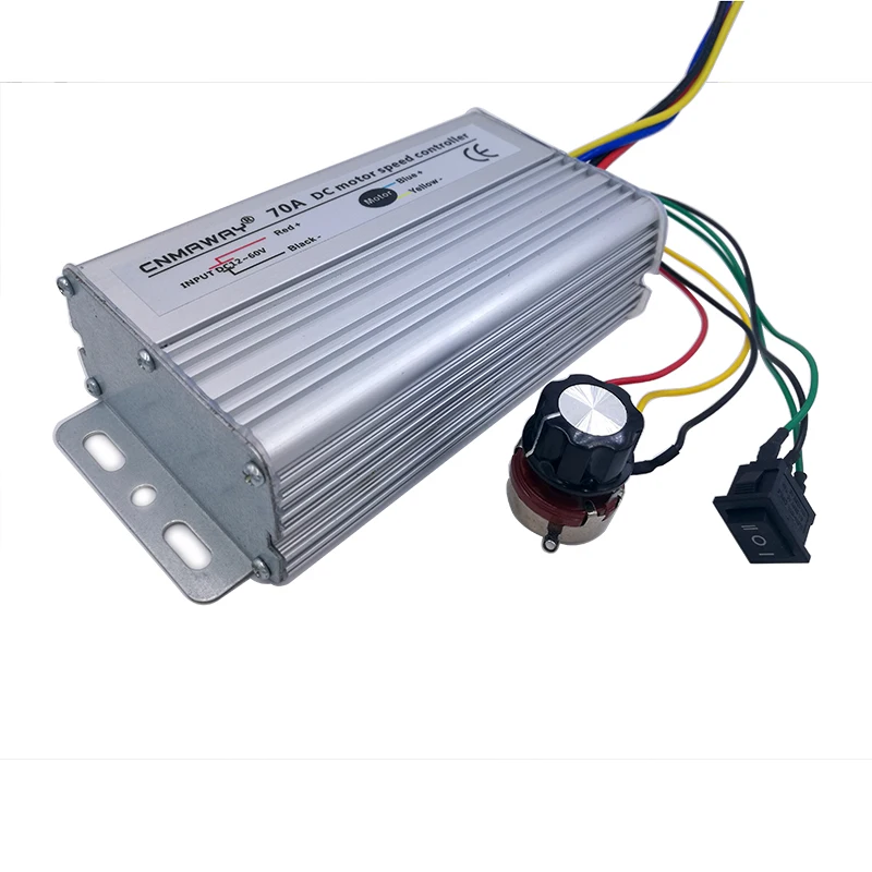 70A контроллер скорости двигателя постоянного тока 12V 60V Реверсивный ШИМ