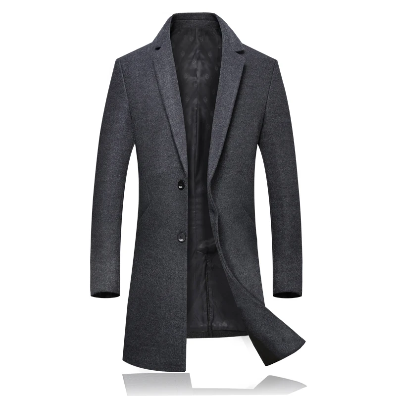 Men Clothes Autumn Winter New Long Solid Woolen Jacket Male Fashion Casual Thicken Slim Fit Mens Trench Coat Brand Clothing
Men Clothes Autumn Winter New Long Solid Woolen Jacket Male Fashion Casual Thicken Slim Fit Mens Trench Coat Brand Clothing