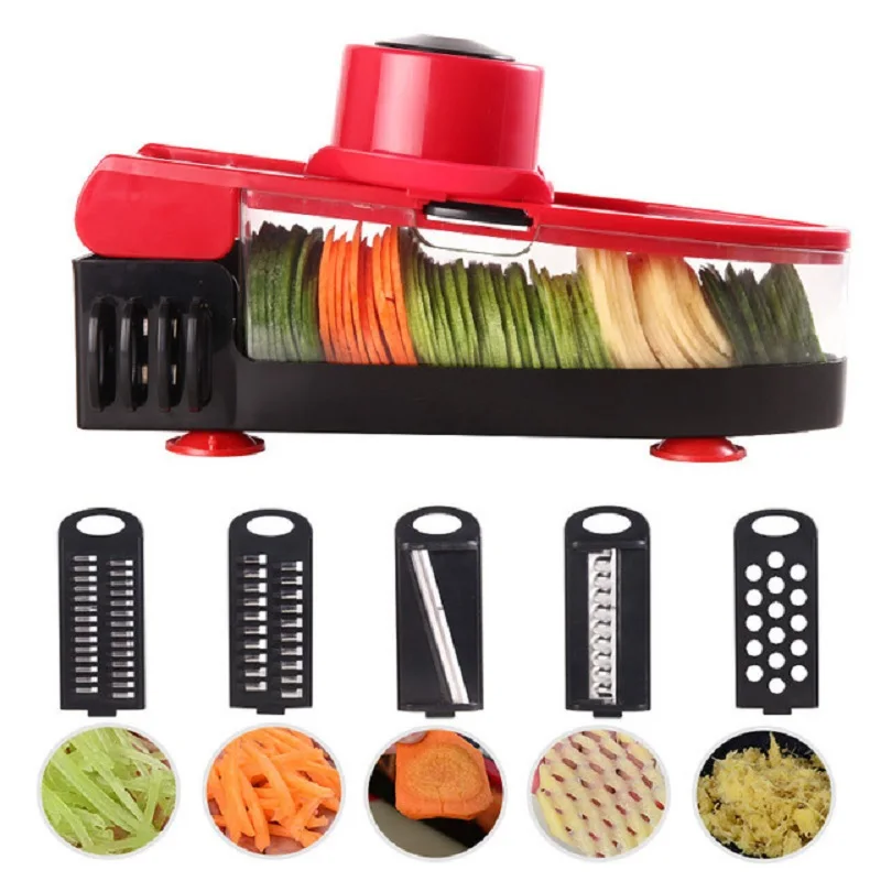 New Arrival Slicer 5 Stainless Steel Blades Graters Vegetable Cutter Food Potato Carrot Peeler Kitchen Accessories
New Arrival Slicer 5 Stainless Steel Blades Graters Vegetable Cutter Food Potato Carrot Peeler Kitchen Accessories