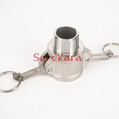 male Thread 304 Stainless Steel Type B Socket Camlock Fitting Cam and Groove Coupler
male Thread 304 Stainless Steel Type B Socket Camlock Fitting Cam and Groove Coupler