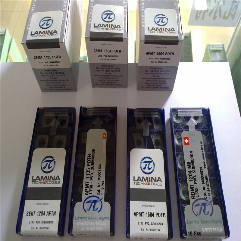 APKT1604PDTR LT30 100% Original LAMINA carbide insert with the best quality 10pcs/lot free shipping
APKT1604PDTR LT30 100% Original LAMINA carbide insert with the best quality 10pcs/lot free shipping