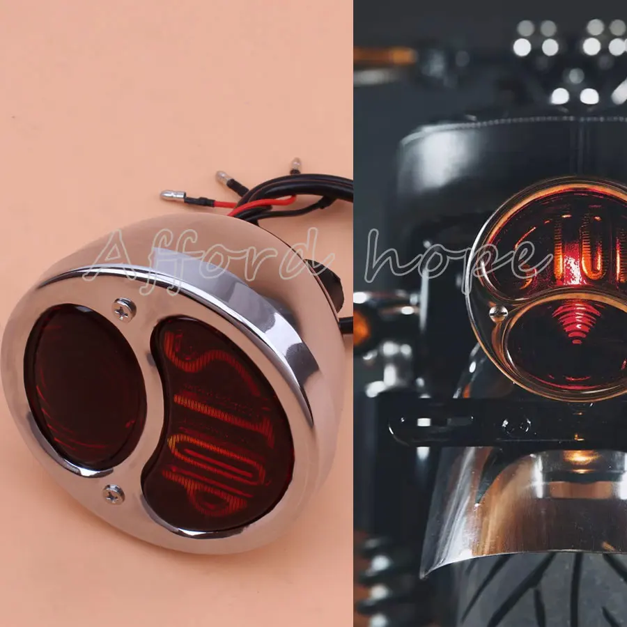 Motorcycle 12V LED Chrome Metal Retro Rear Brake Tail Stop Light Universal Fit For Harley Bobber Chopper Yamaha Suzuki Shadow
Motorcycle 12V LED Chrome Metal Retro Rear Brake Tail Stop Light Universal Fit For Harley Bobber Chopper Yamaha Suzuki Shadow
