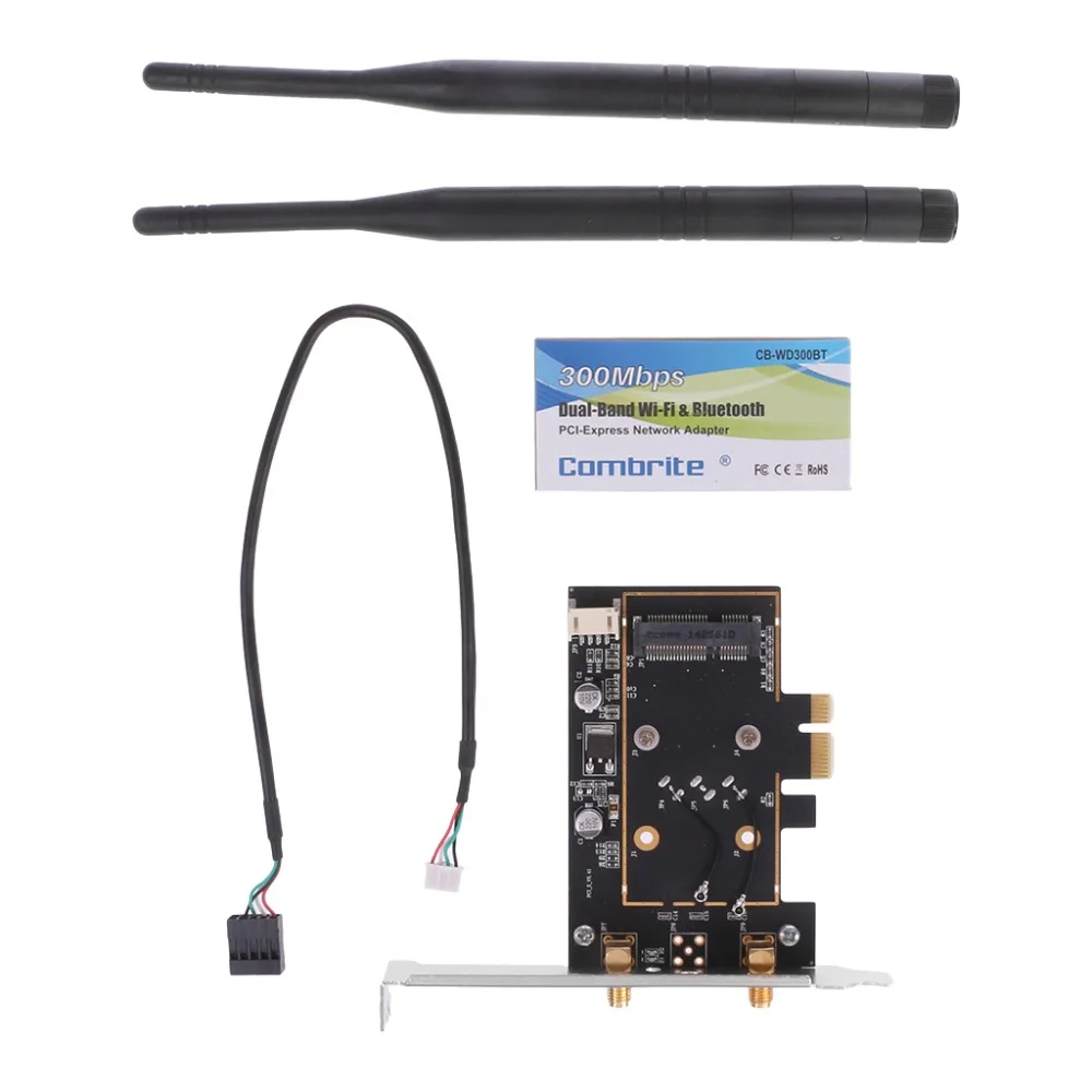 Поддержка Mini BCM4352 867 Мбит/с + Bluetooth-совместимый BT 4,0 802.11AC/BGN Настольный PCI-E адаптер 1 шт.
Поддержка Mini BCM4352 867 Мбит/с + Bluetooth-совместимый BT 4,0 802.11AC/BGN Настольный PCI-E адаптер 1 шт.