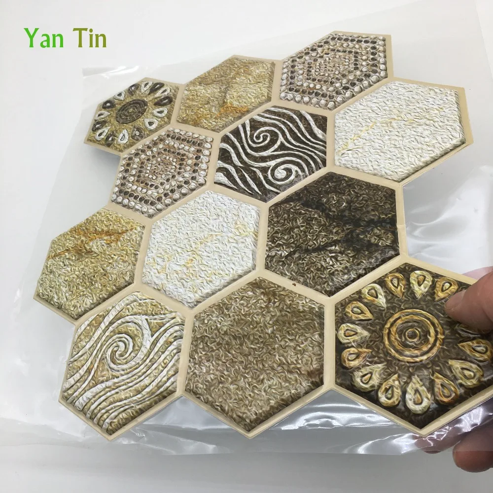30*30cm*1pcs 3D Hexagon Emboss Tiles Wall Stickers Kitchen Bathroom Waist Line Art Mural Wall Decals Waterproof PVC Wall Decals
30*30cm*1pcs 3D Hexagon Emboss Tiles Wall Stickers Kitchen Bathroom Waist Line Art Mural Wall Decals Waterproof PVC Wall Decals
