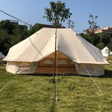 Free Shipping Brand 4*6M Large Glamping Bell Tent For Event