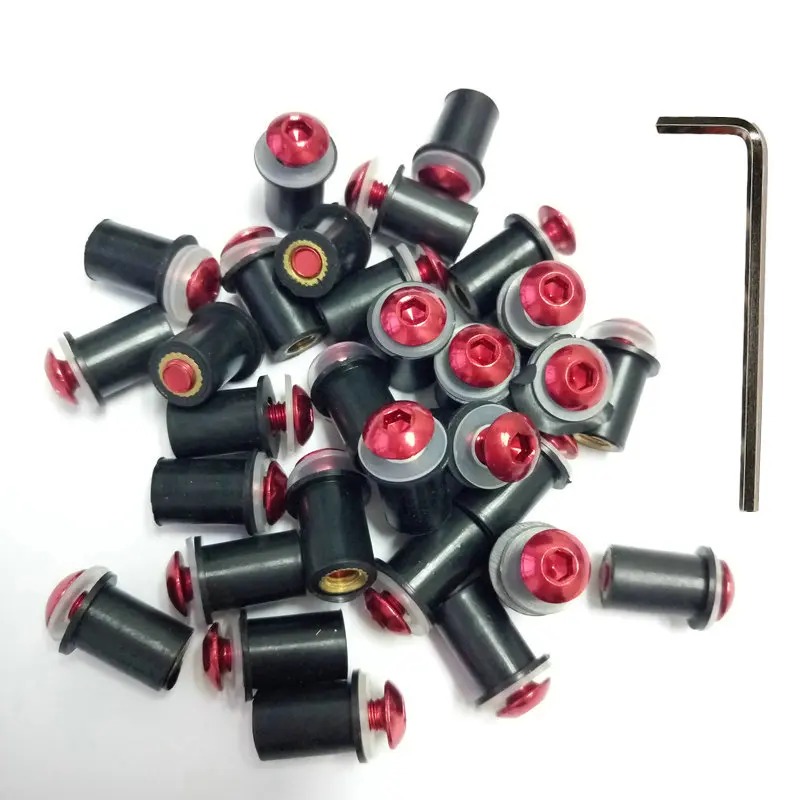 50ps red color M5 Windscreen Universal Bolt Screws Windshield screw bolts Kit fit for Yamaha for Suzuki for Kawasaki for HONDA
50ps red color M5 Windscreen Universal Bolt Screws Windshield screw bolts Kit fit for Yamaha for Suzuki for Kawasaki for HONDA