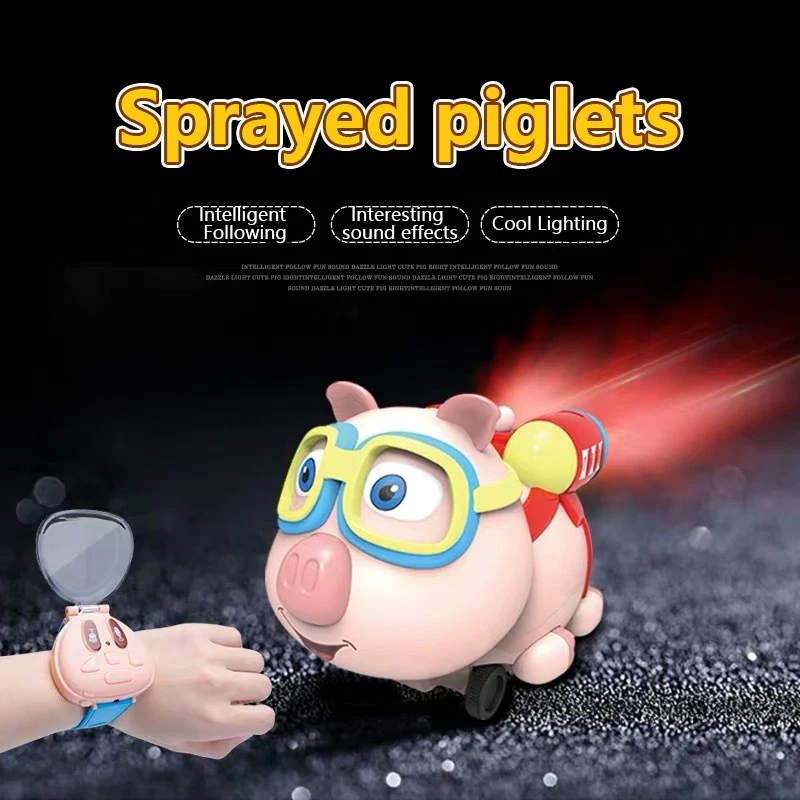 RC Watch Car Pig 2.4G Smart Robots Remote Control Cars Toy Cartoon Infrared Follow Spray Function Toys for kids
RC Watch Car Pig 2.4G Smart Robots Remote Control Cars Toy Cartoon Infrared Follow Spray Function Toys for kids