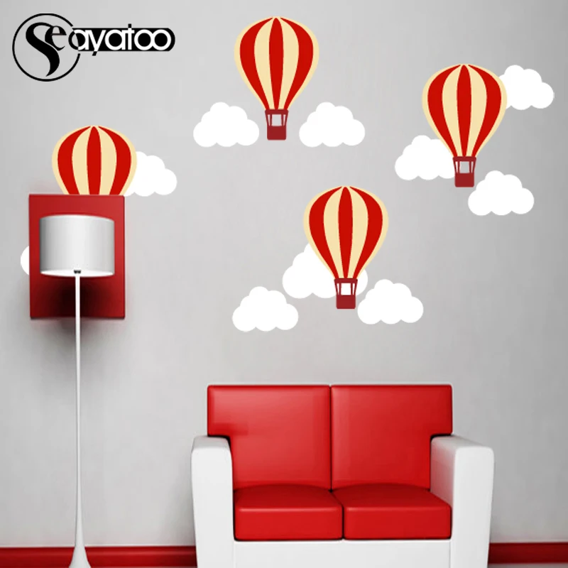 Cartoon Hot Air Balloon Clouds Vinyl Wall Sticker Decal Kid Baby Bedroom Nursery Stickers Decor 95x160cm
Cartoon Hot Air Balloon Clouds Vinyl Wall Sticker Decal Kid Baby Bedroom Nursery Stickers Decor 95x160cm