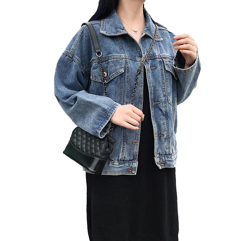Short Denim Jacket Women Spring Autumn Loose Students Windbreaker Casual Tops Plus size Single-breasted Jeans Coat Female H641
Short Denim Jacket Women Spring Autumn Loose Students Windbreaker Casual Tops Plus size Single-breasted Jeans Coat Female H641